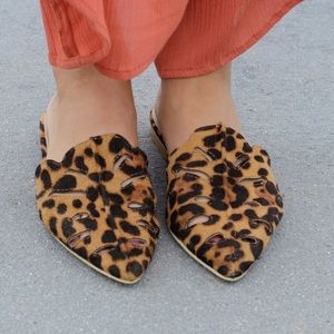 Shoes - Soft Vegan Suede LaserCut Mule Flat Shoes - Soft Vegan Suede LaserCut Mule Flat